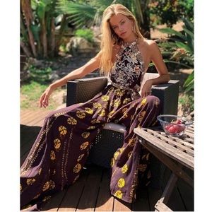 Free People Summer Soire Jumpsuit In Garden Combo